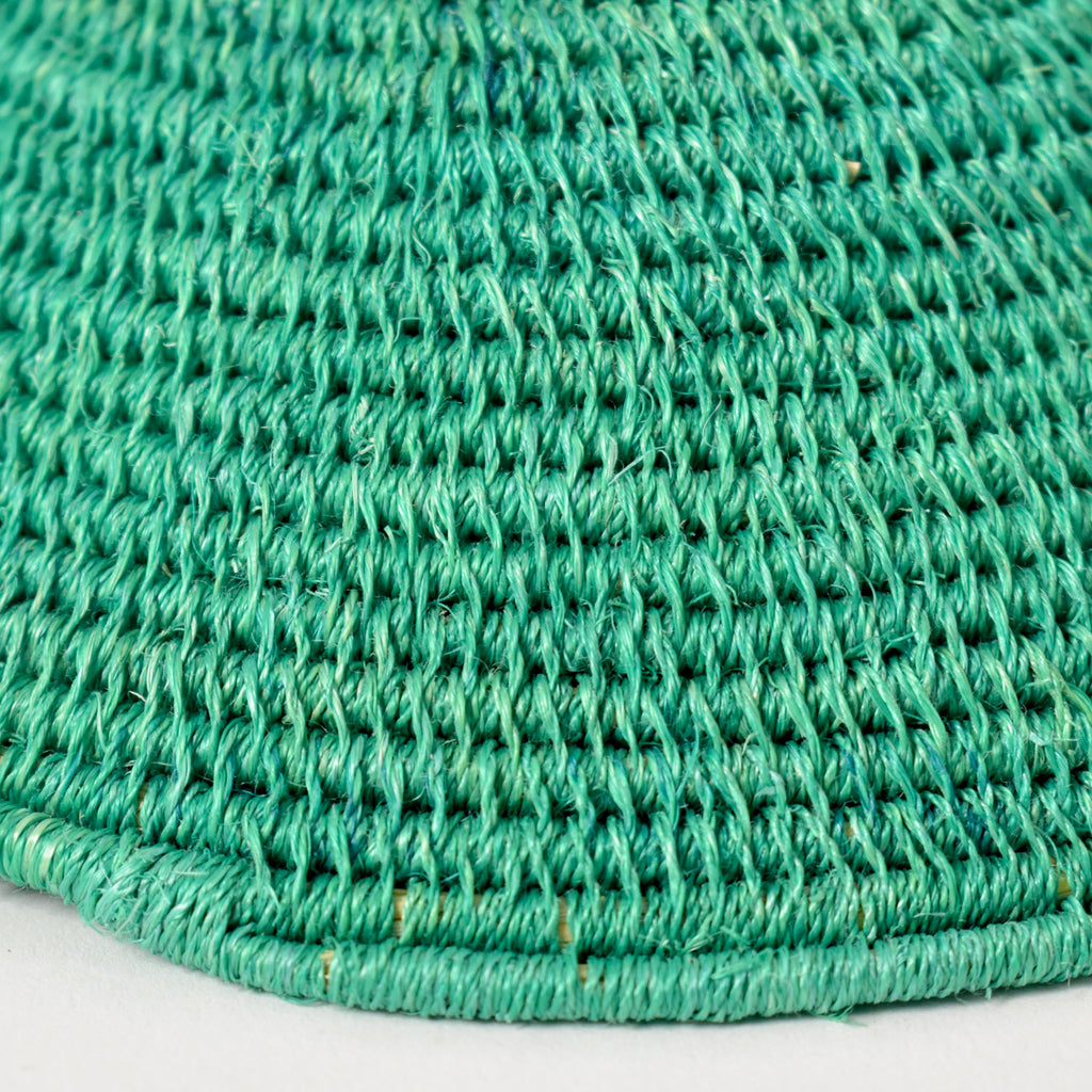 Teal Sisal Handwoven Basket Eswatini