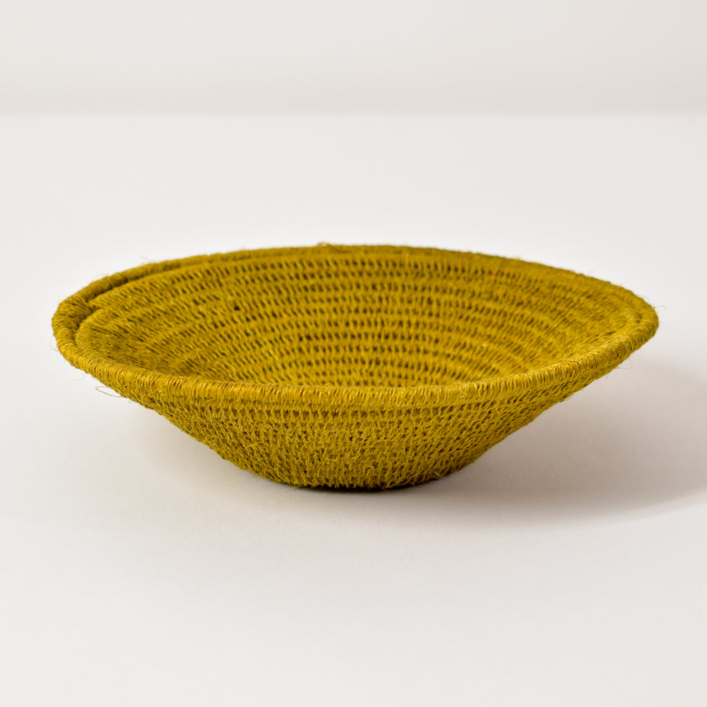 Ochre Sisal Handwoven Basket Eswatini