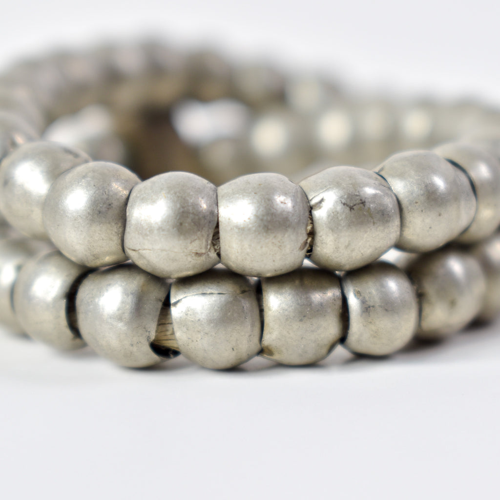 Ethiopian Silver Colored Metal Beads