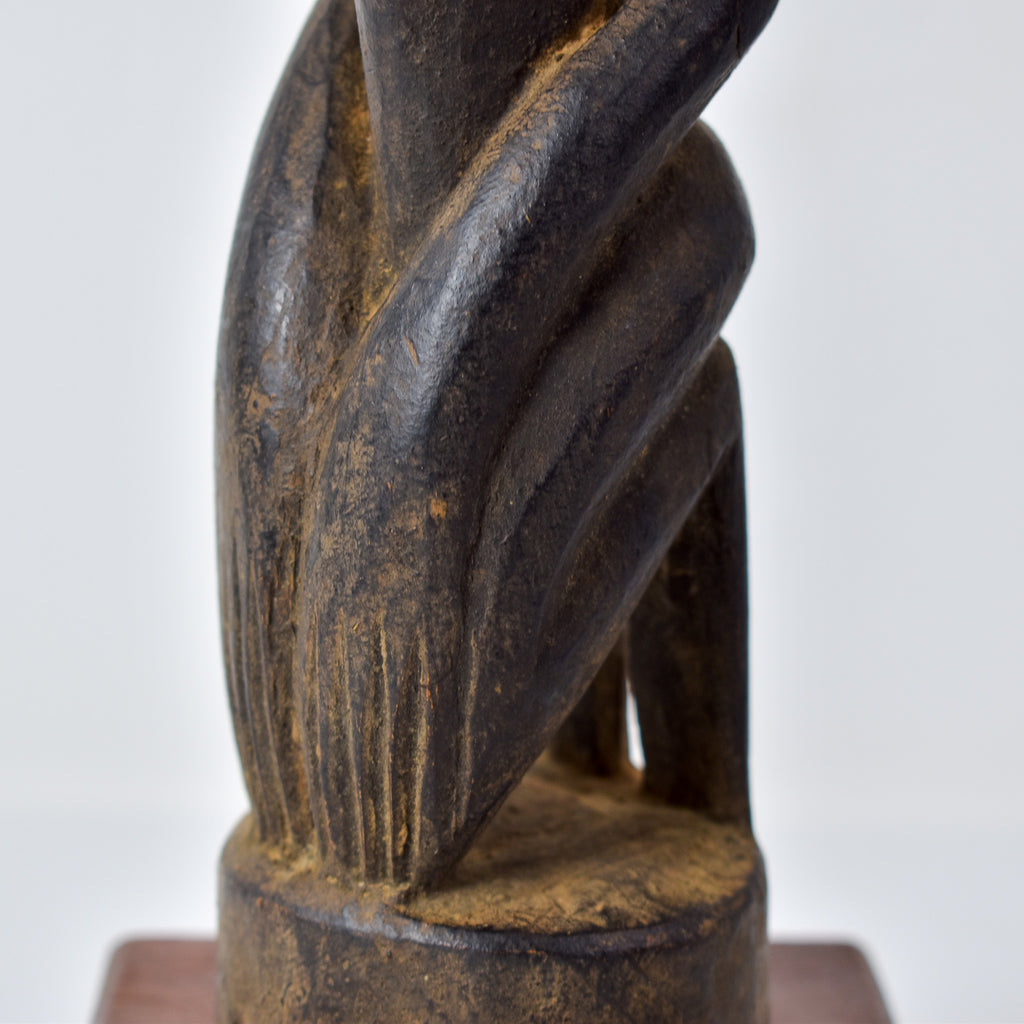 Dogon Kneeling Figure on Custom Base Mali
