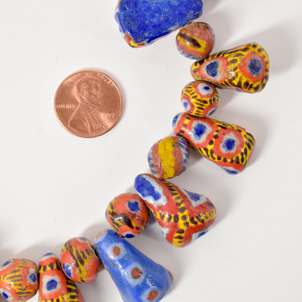 Kiffa Beads Contemporary Using Ancient Techniques Mauritania 36 inch