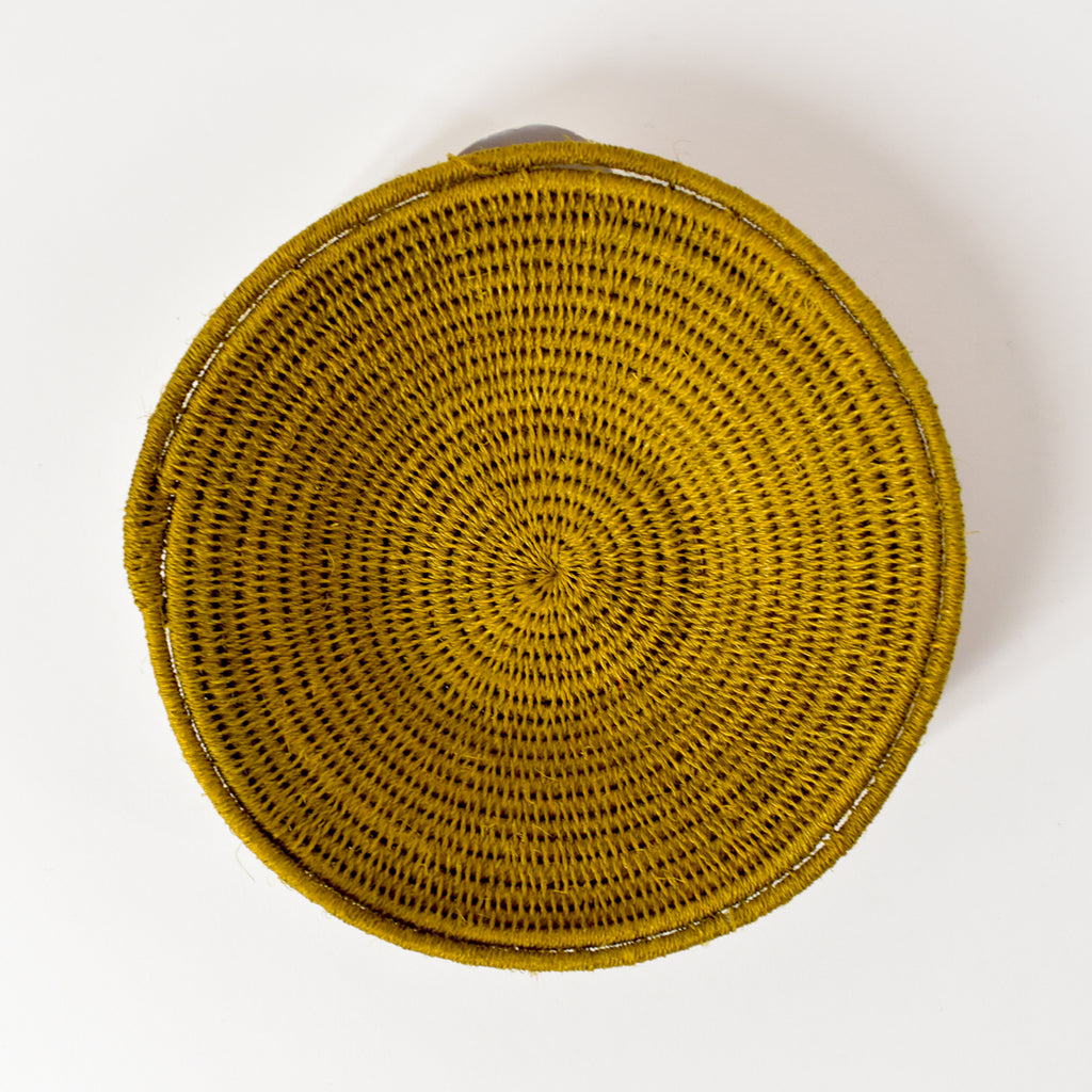 Ochre Sisal Handwoven Basket Eswatini