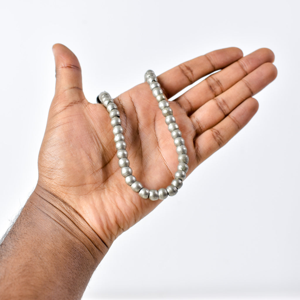 Ethiopian Silver Colored Metal Beads