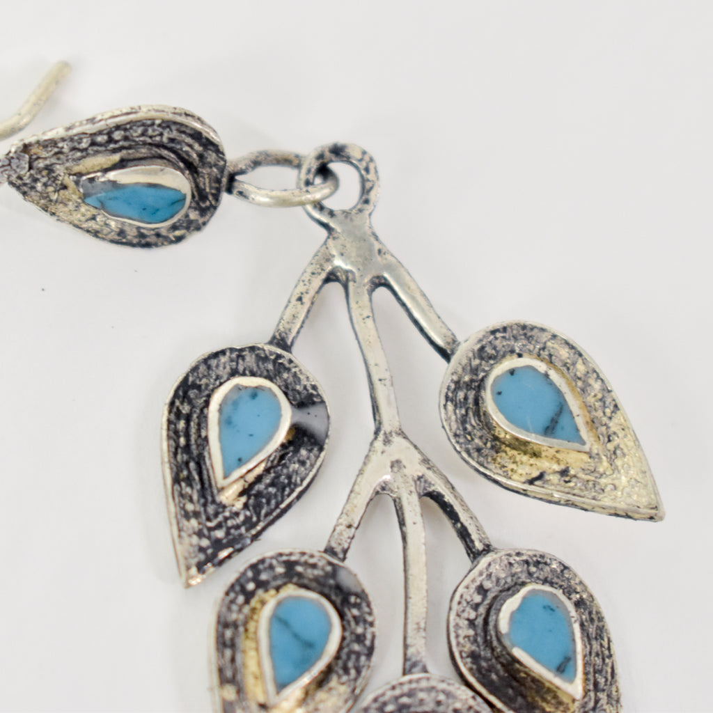 Silver Turquoise Earrings