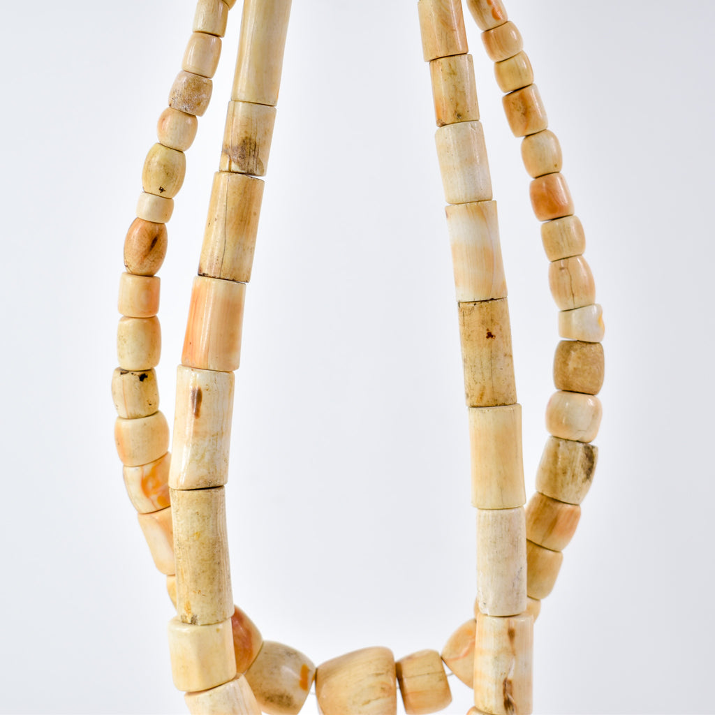 2 Strands Conch Shell Beads Graduated Nigeria
