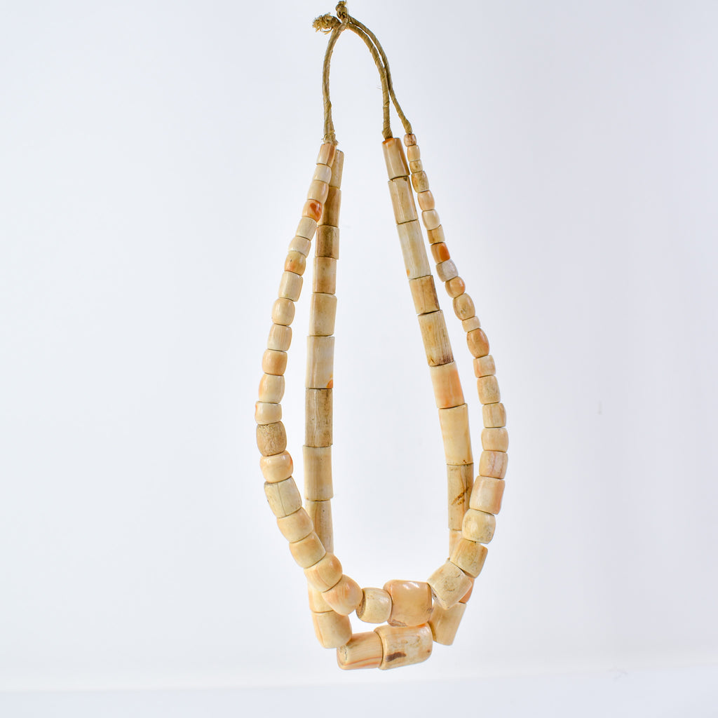 2 Strands Conch Shell Beads Graduated Nigeria