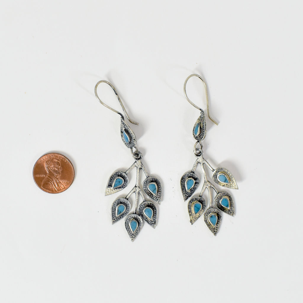 Silver Turquoise Earrings