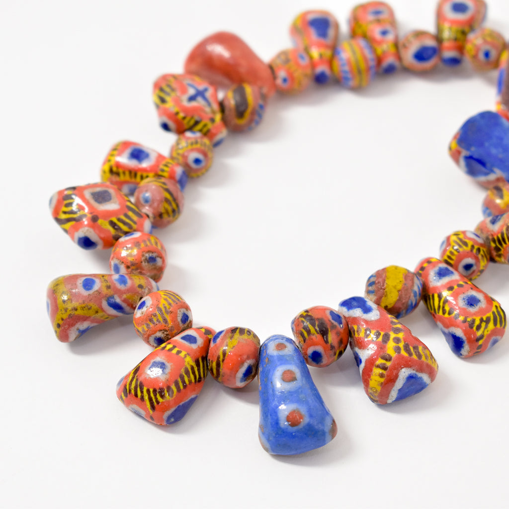 Kiffa Beads Contemporary Using Ancient Techniques Mauritania 36 inch