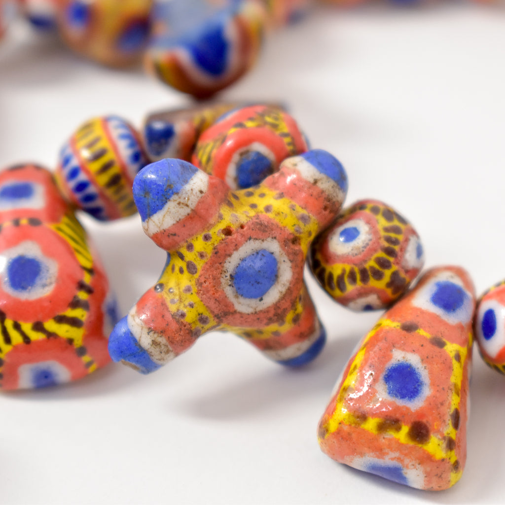 Kiffa Beads Contemporary Using Ancient Techniques Mauritania 36 inch