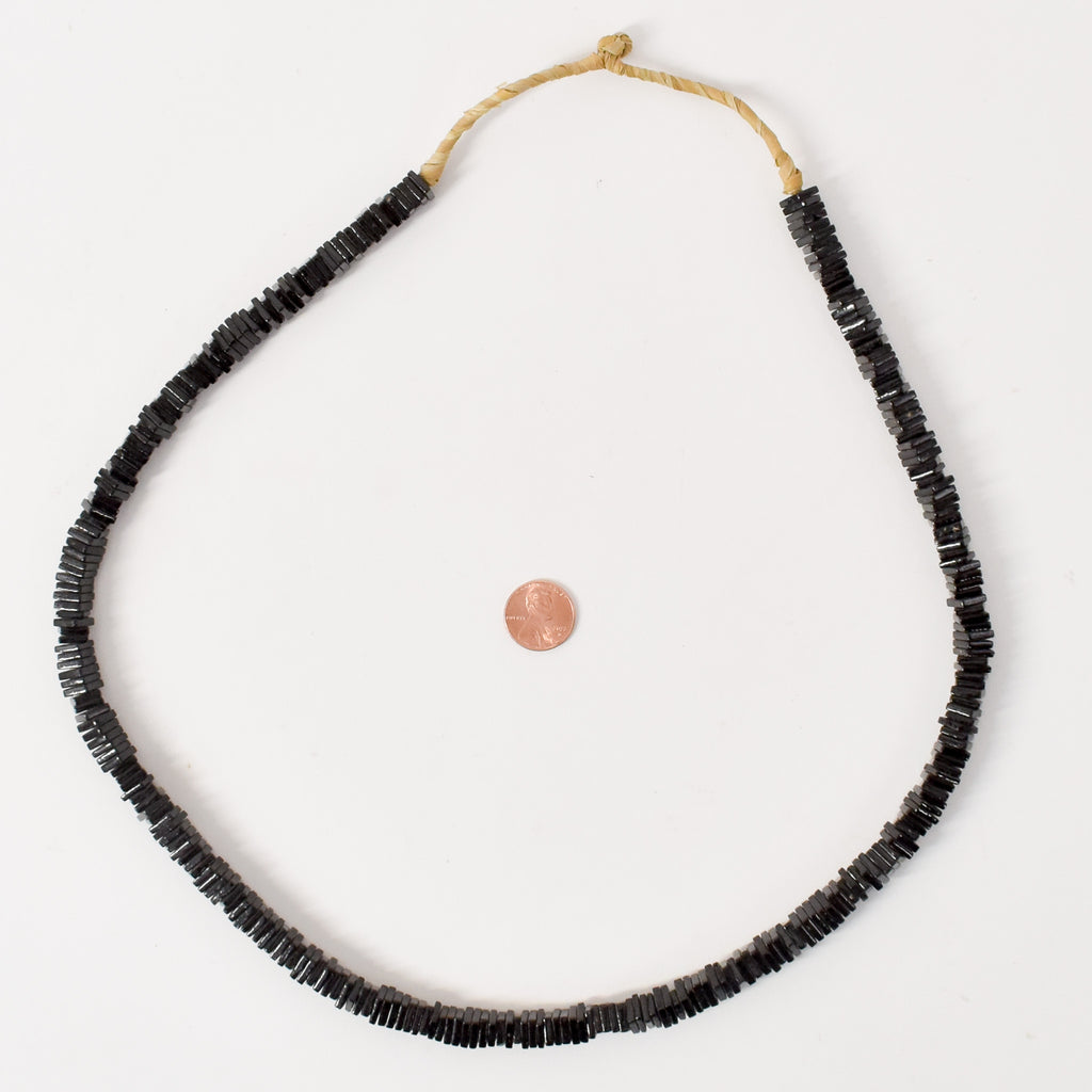 Bohemian Black Squares Trade Beads Czech