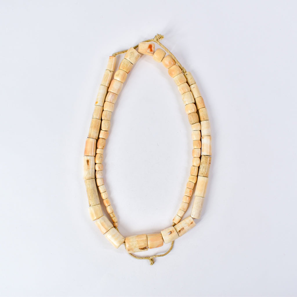 2 Strands Conch Shell Beads Graduated Nigeria