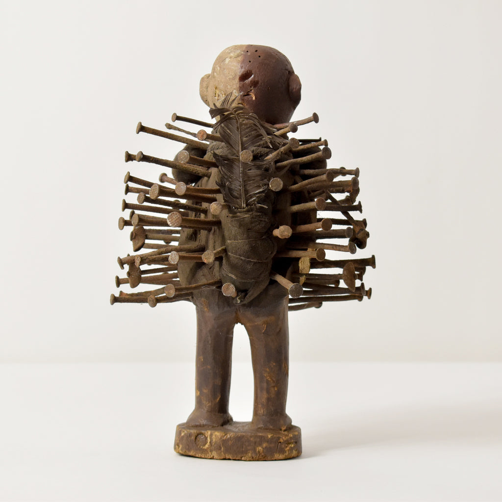 Bakongo Nkisi Power Nail Fetish Figure Congo