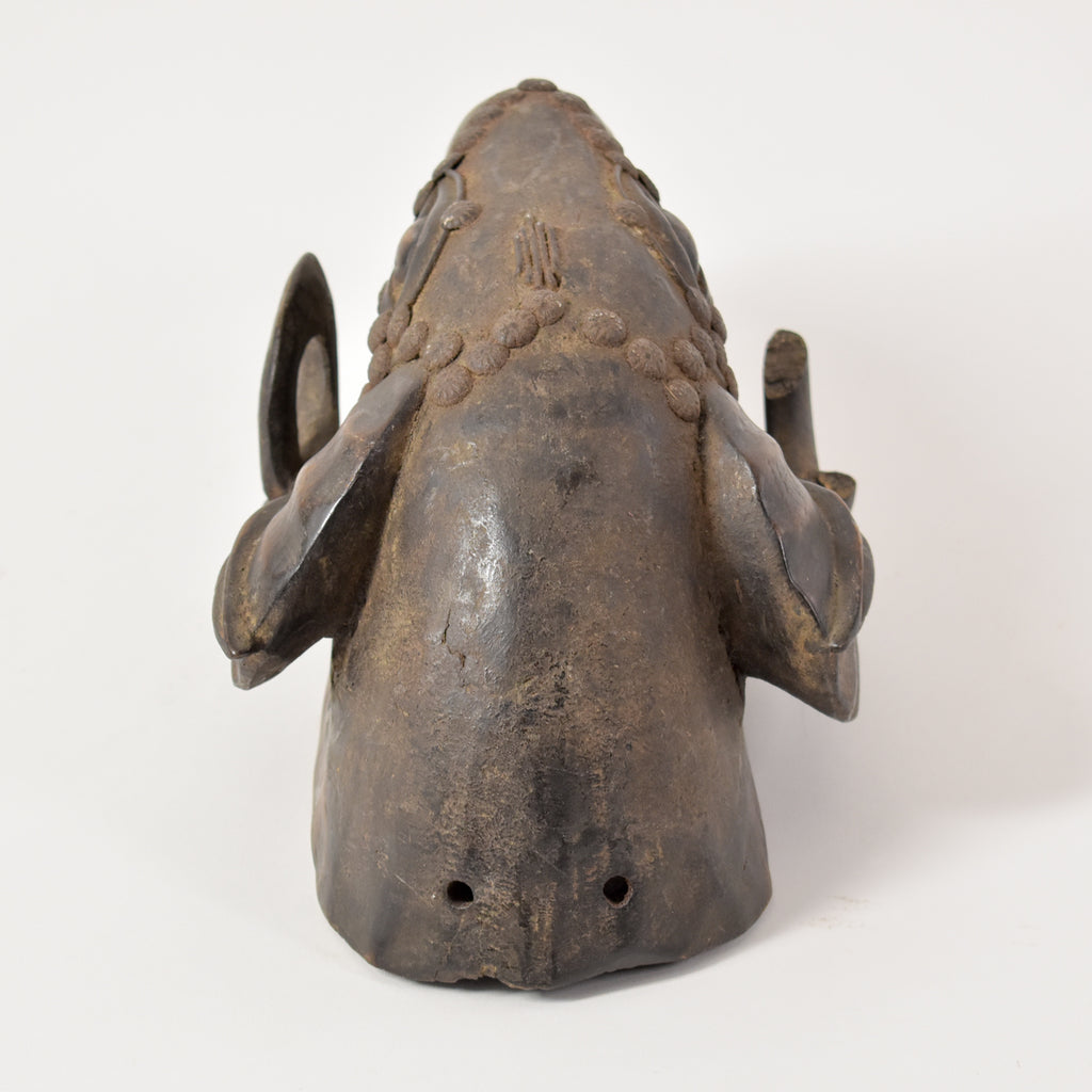 Baule Wooden Ram Mask Gbagba Cote d'Ivoire