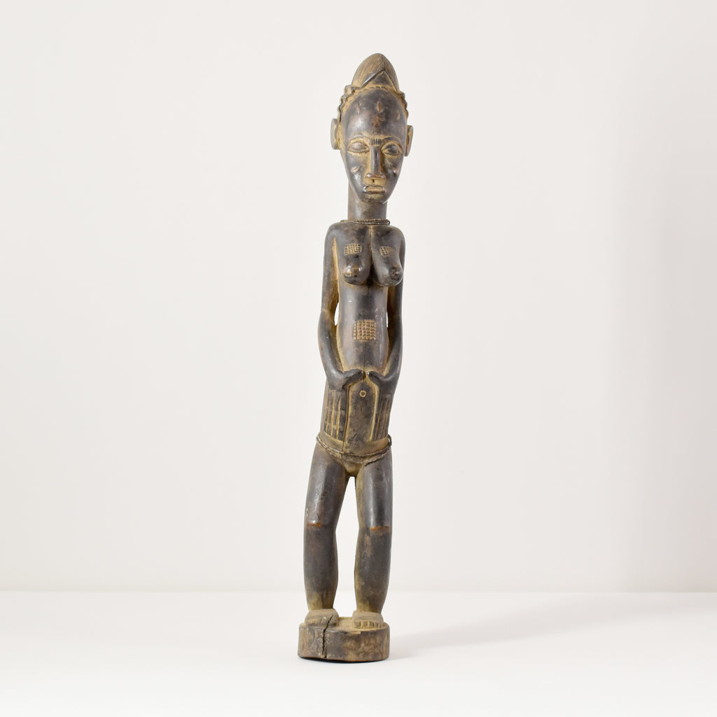 Baule Standing Female Figure Côte d'Ivoire