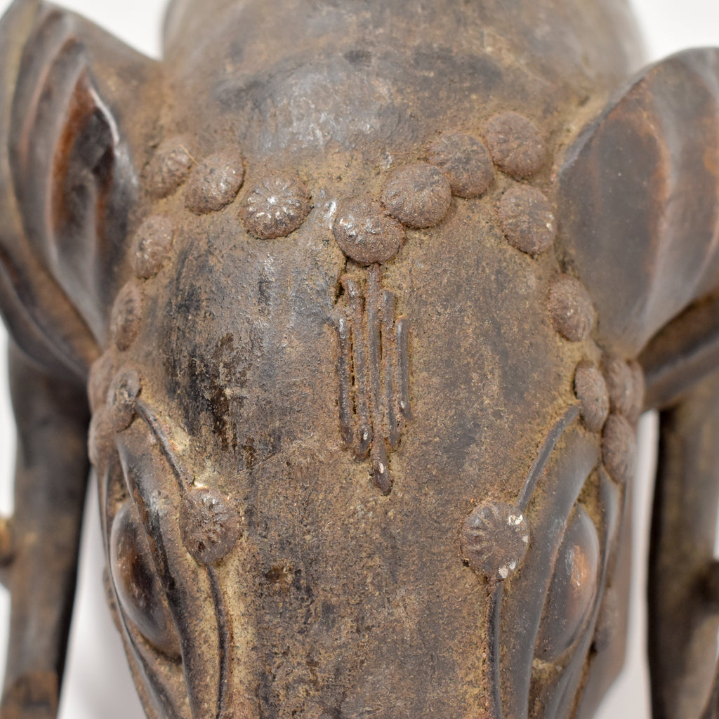Baule Wooden Ram Mask Gbagba Cote d'Ivoire