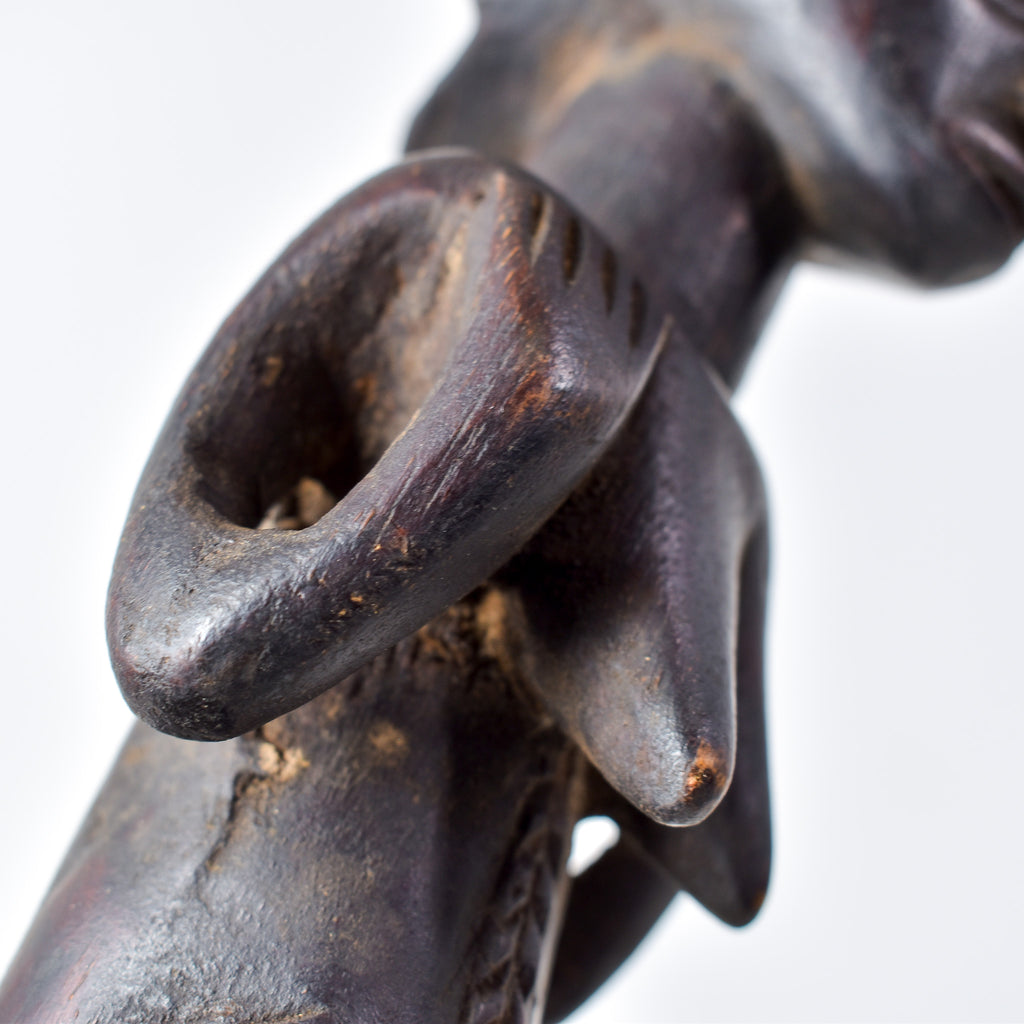 Luba Pipe with Female Figure Congo
