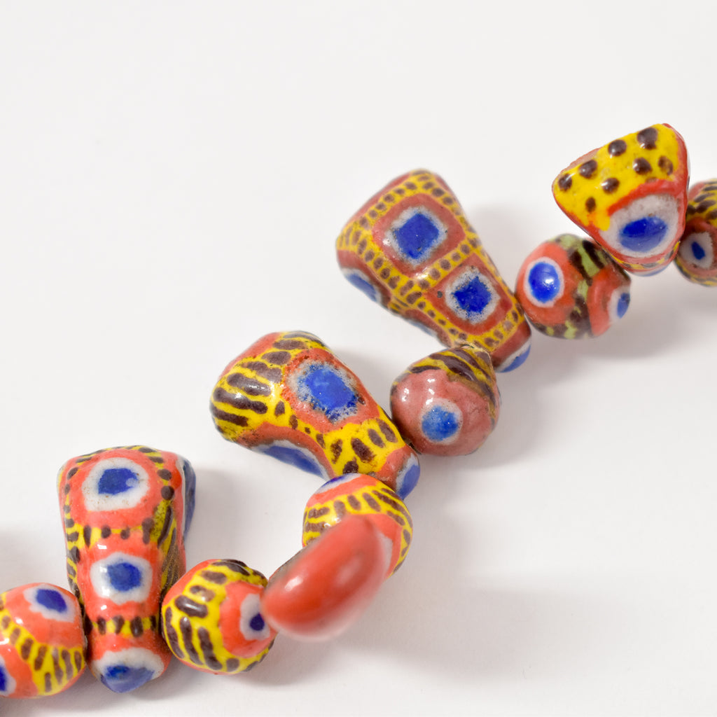 Kiffa Beads Contemporary Using Ancient Techniques Mauritania 36 inch