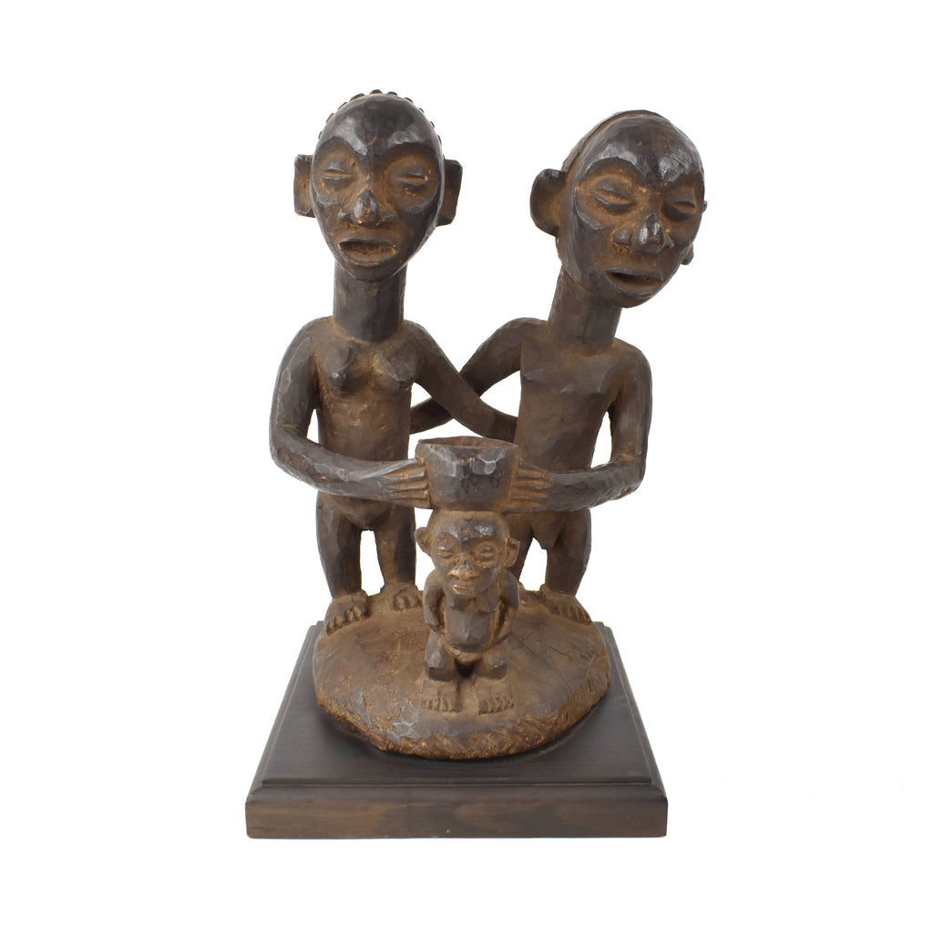 Yaka Wood Figures on Custom Base Congo