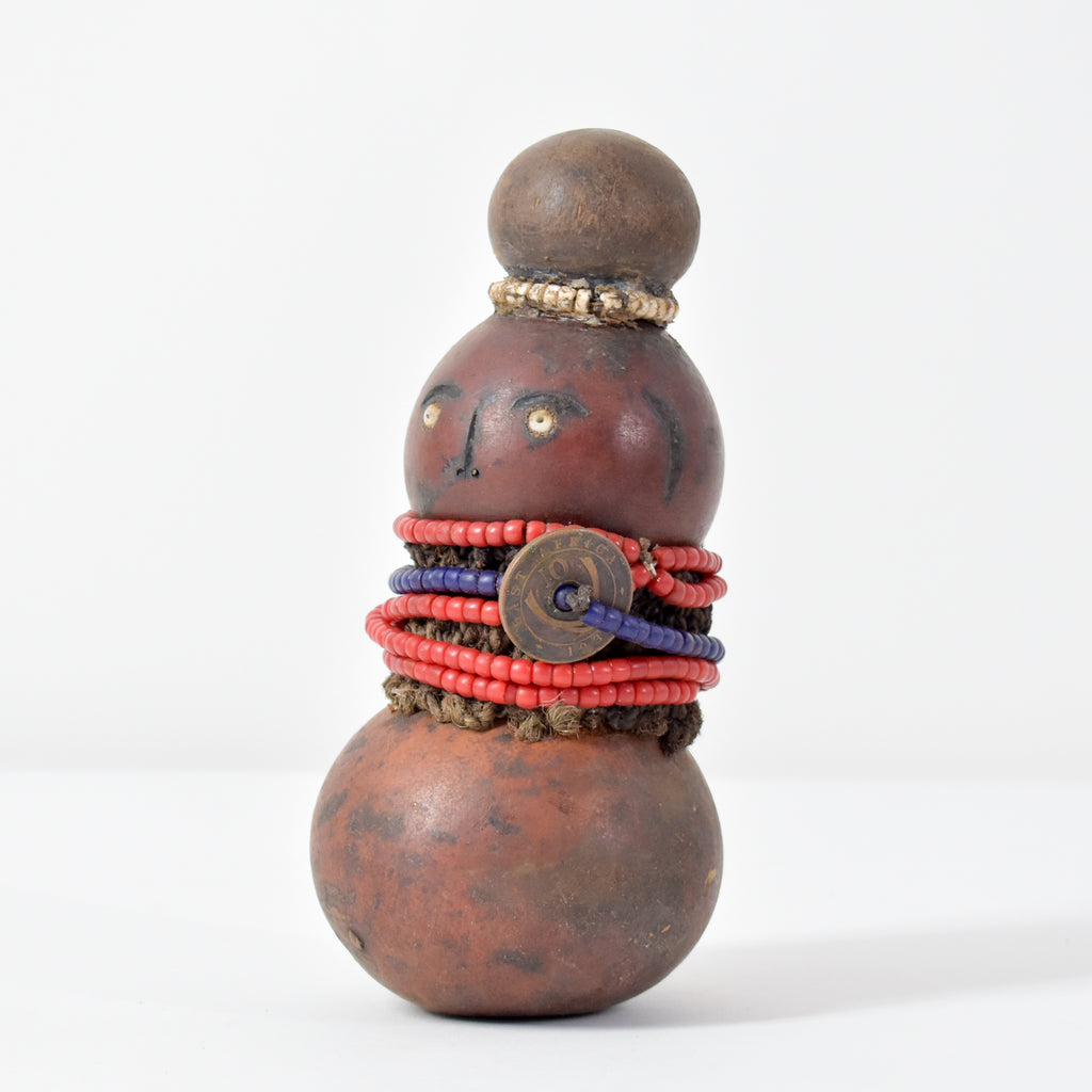 Nyamwezi Beaded Fertility Doll Gourd Tanzania