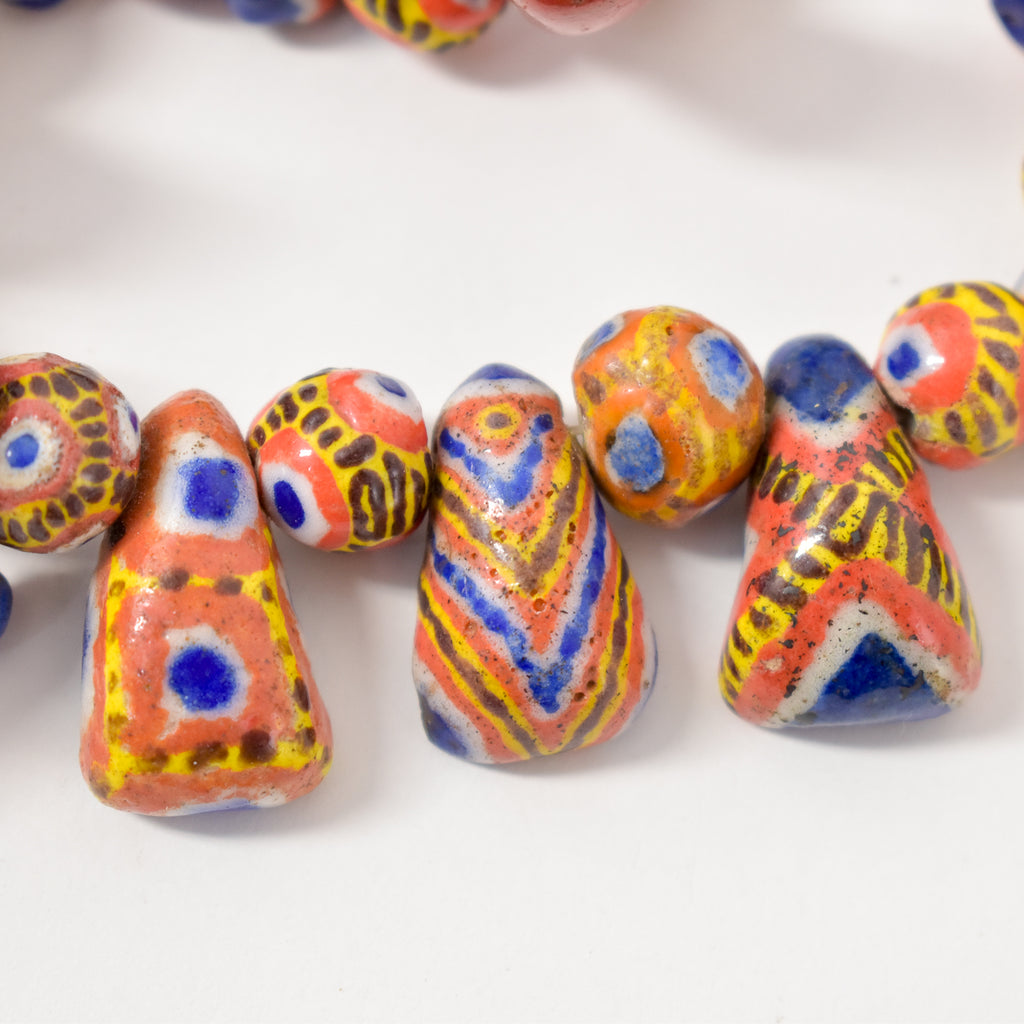 Kiffa Beads Contemporary Using Ancient Techniques Mauritania 36 inch