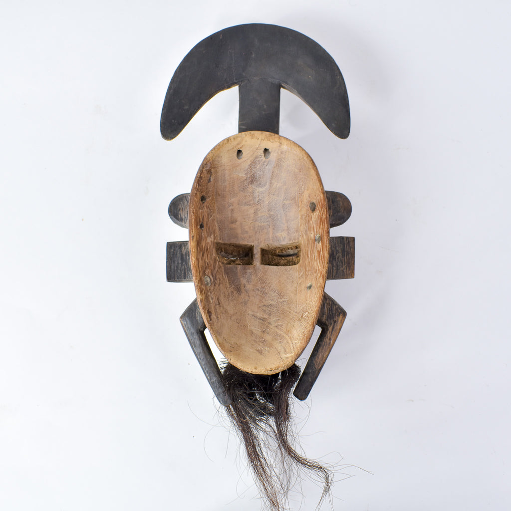 Djimini Ligbi Do Society Mask on Custom Stand Côte d'Ivoire