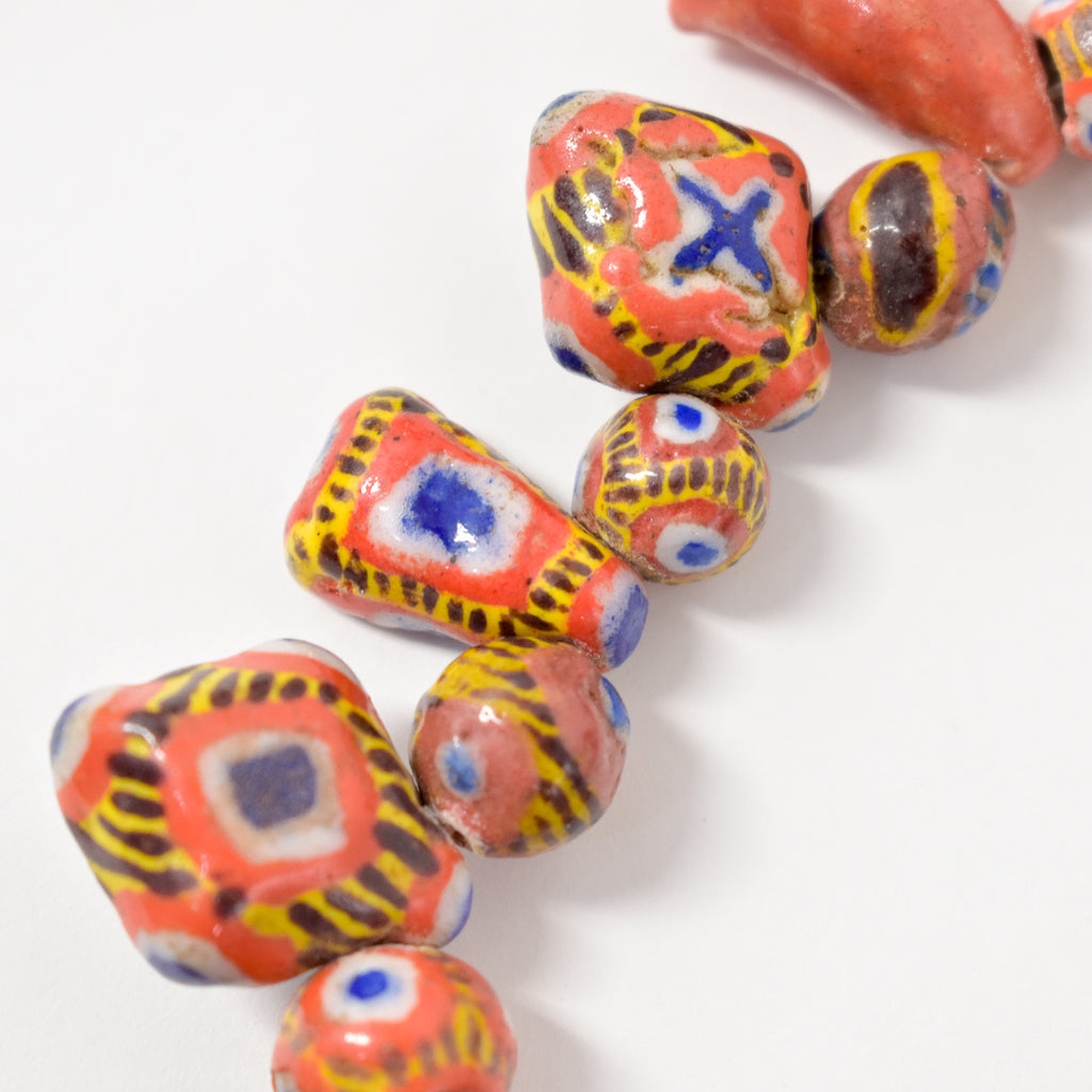 Kiffa Beads Contemporary Using Ancient Techniques Mauritania 36 inch