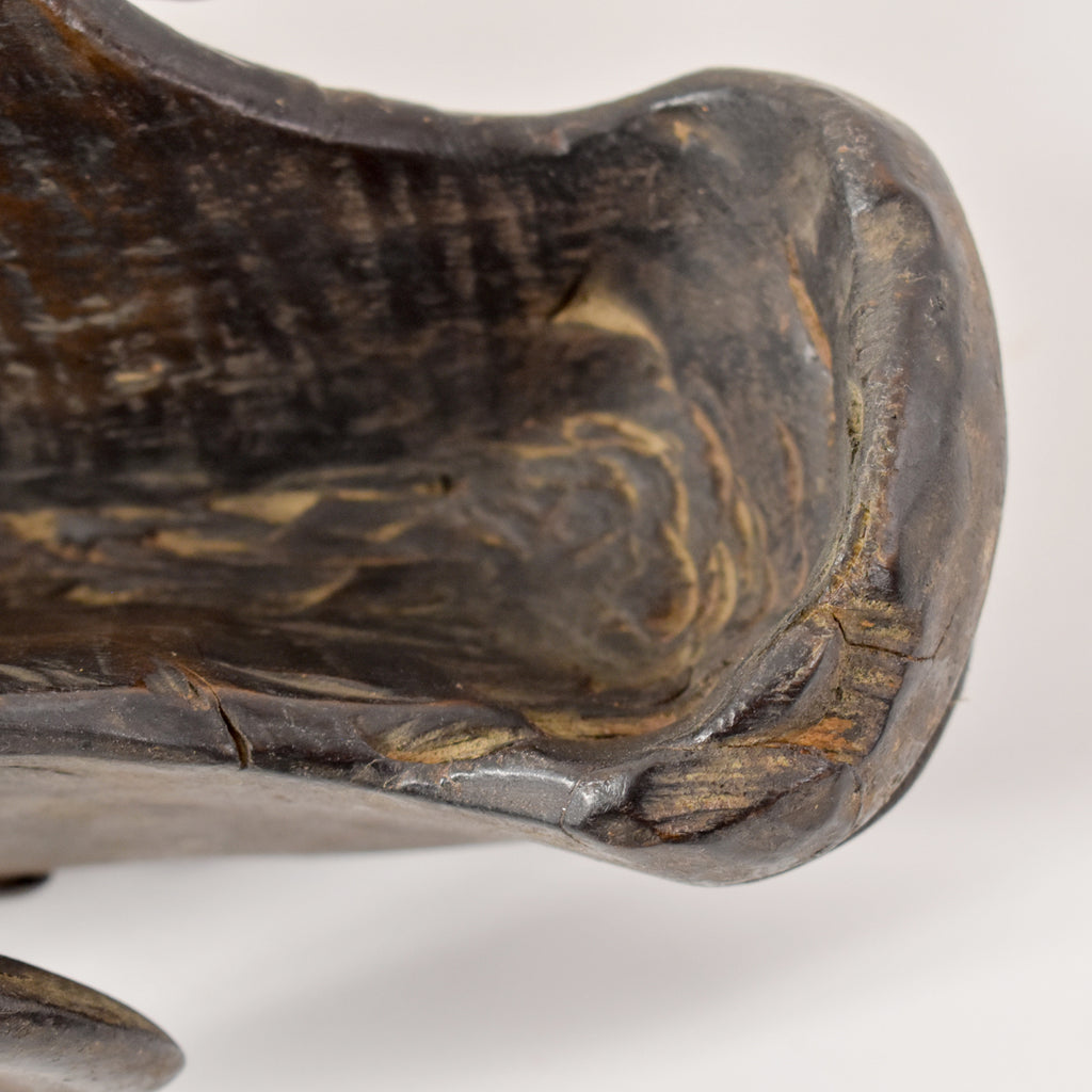 Baule Wooden Ram Mask Gbagba Cote d'Ivoire
