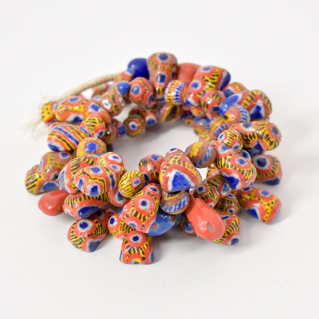 Kiffa Beads Contemporary Using Ancient Techniques Mauritania 36 inch
