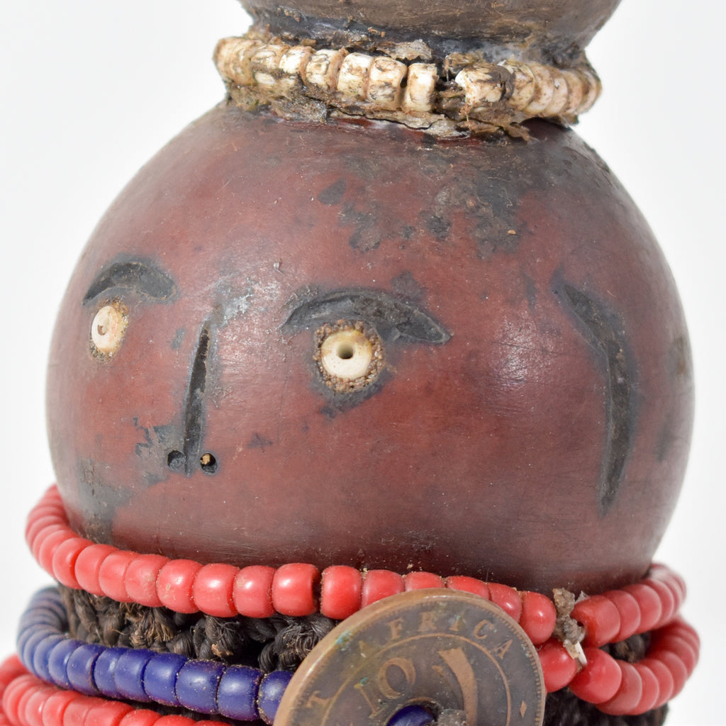 Nyamwezi Beaded Fertility Doll Gourd Tanzania