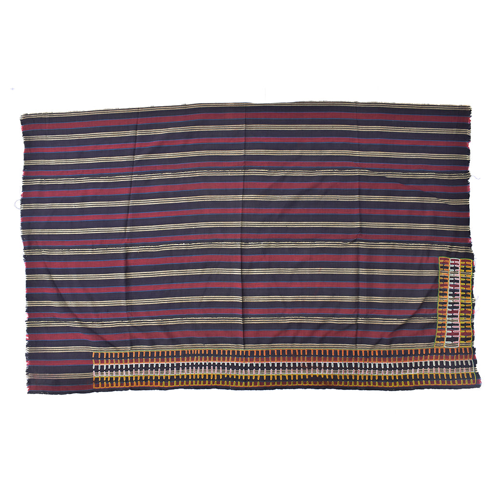 Wodaabe Bororo Indigo Embroidered Textile 37x59 inches