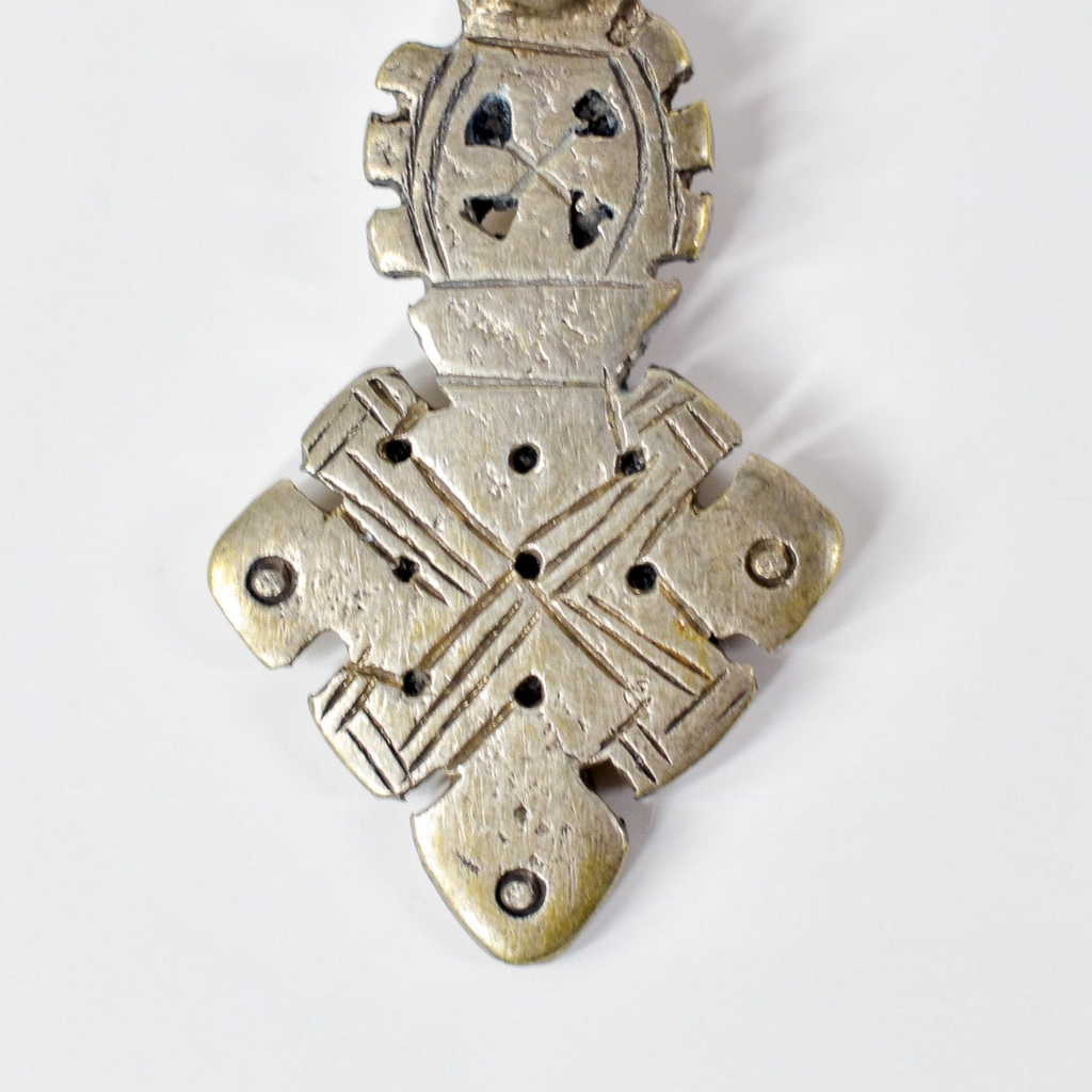 Silver Coptic Cross Pendant Ethiopia