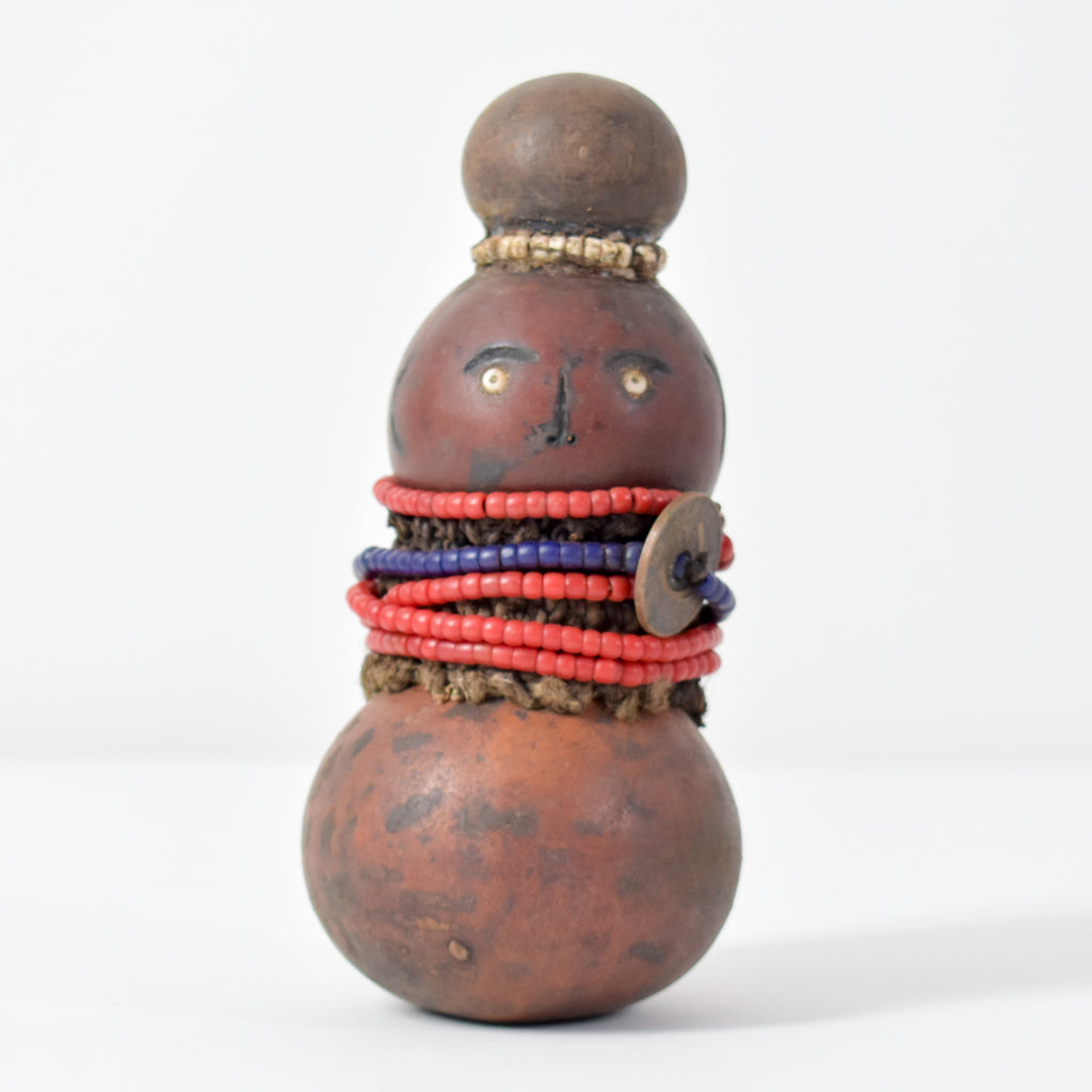 Nyamwezi Beaded Fertility Doll Gourd Tanzania