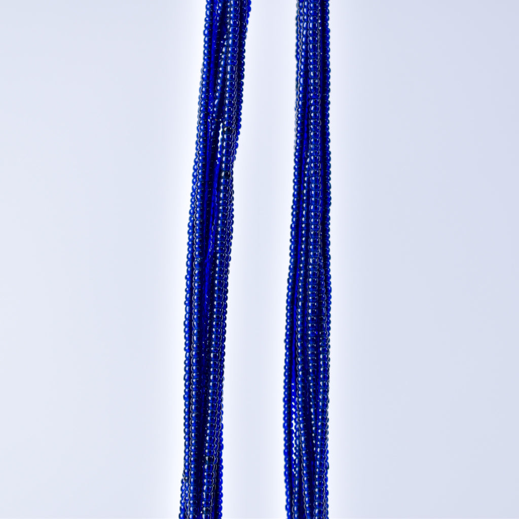 Baule Tamba Blue Seed Bead Necklace
