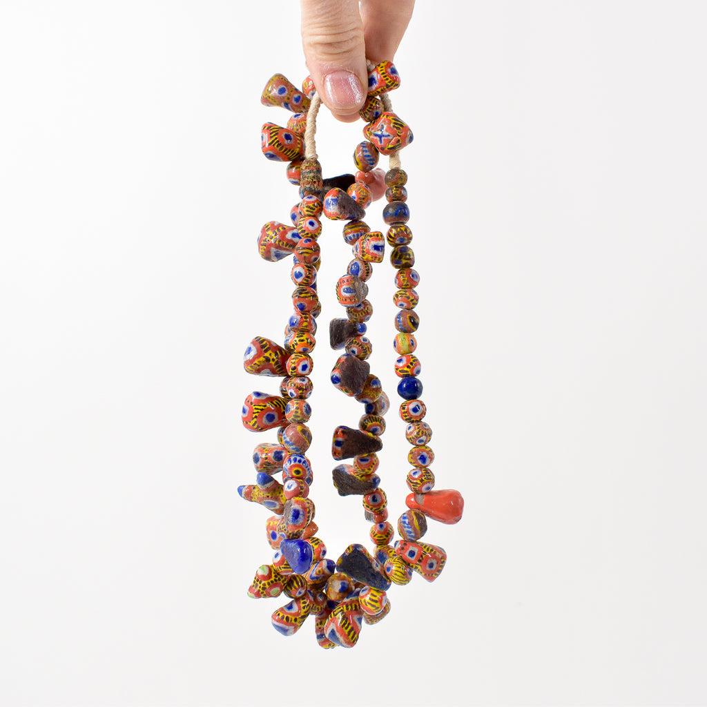 Kiffa Beads Contemporary Using Ancient Techniques Mauritania 36 inch