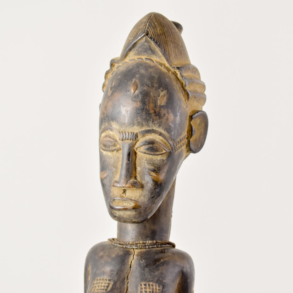 Baule Standing Female Figure Côte d'Ivoire