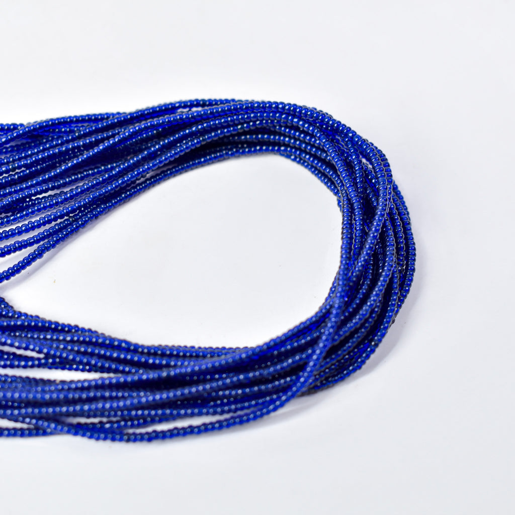 Baule Tamba Blue Seed Bead Necklace