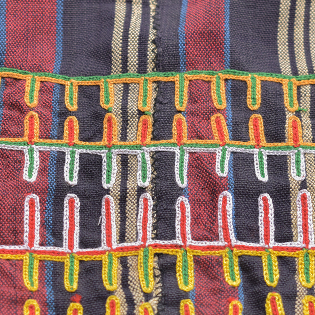 Wodaabe Bororo Indigo Embroidered Textile 37x59 inches