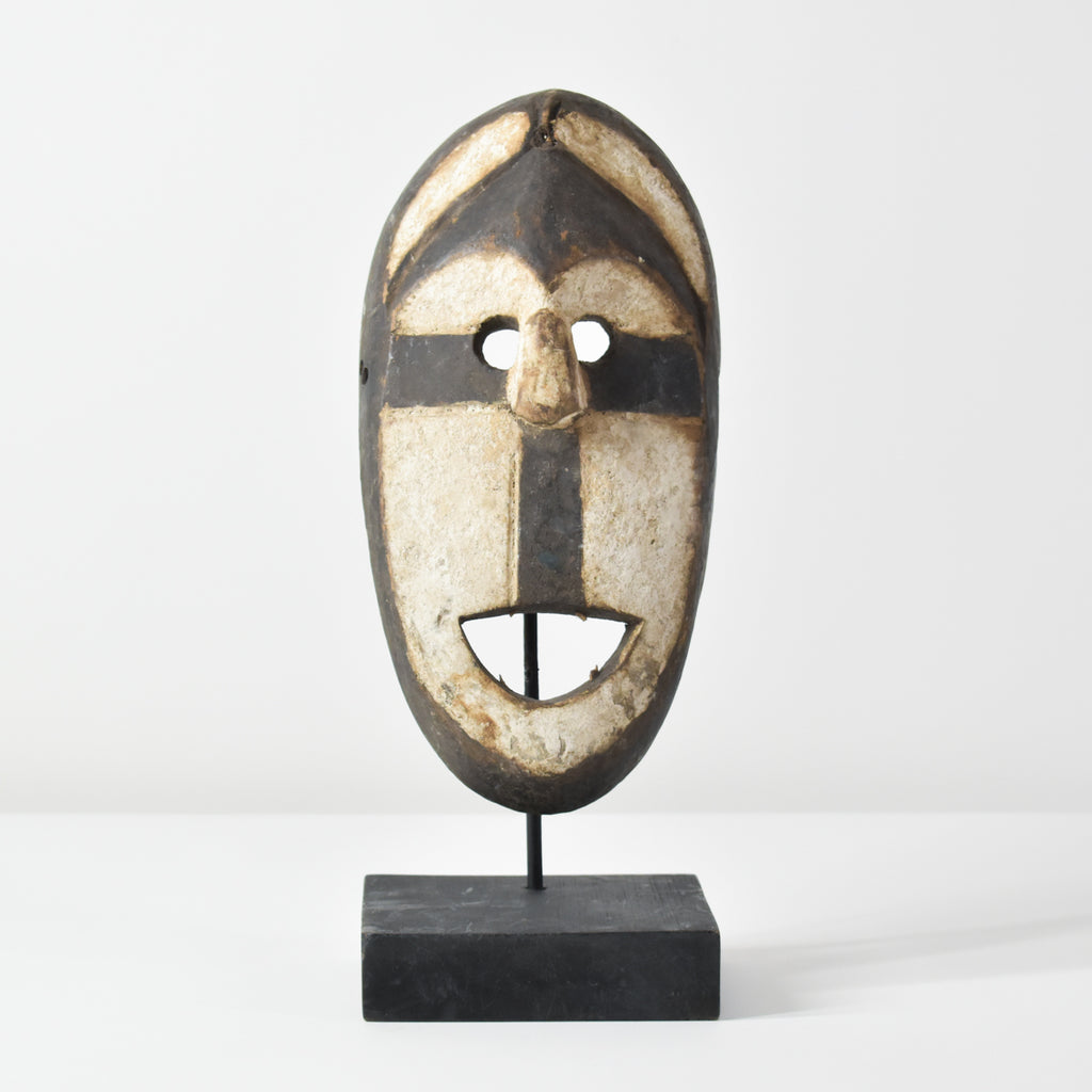 Kumu Painted Wooden Mask Congo