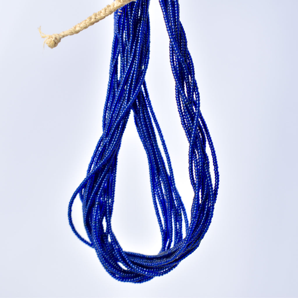 Baule Tamba Blue Seed Bead Necklace