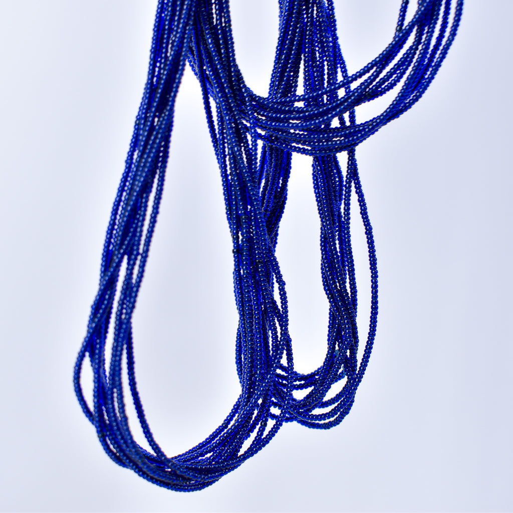Baule Tamba Blue Seed Bead Necklace