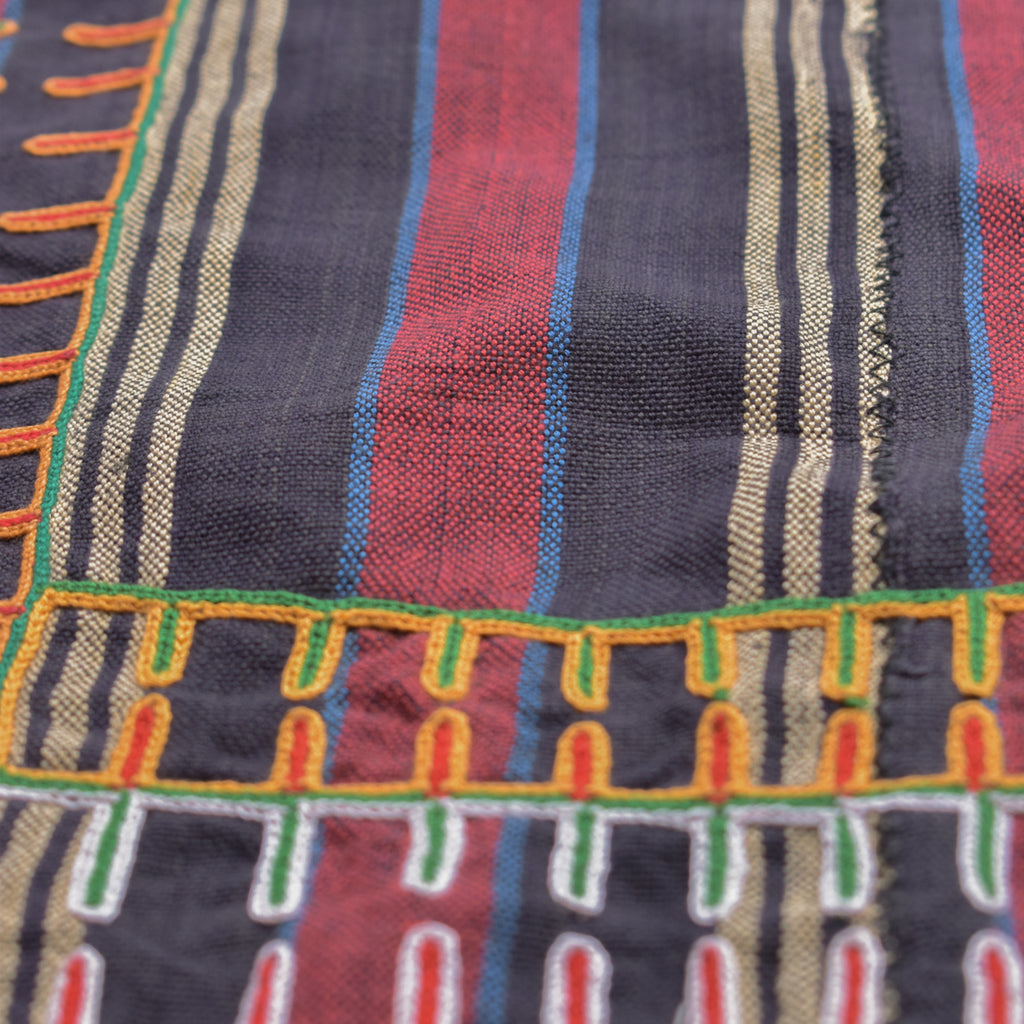 Wodaabe Bororo Indigo Embroidered Textile 37x59 inches