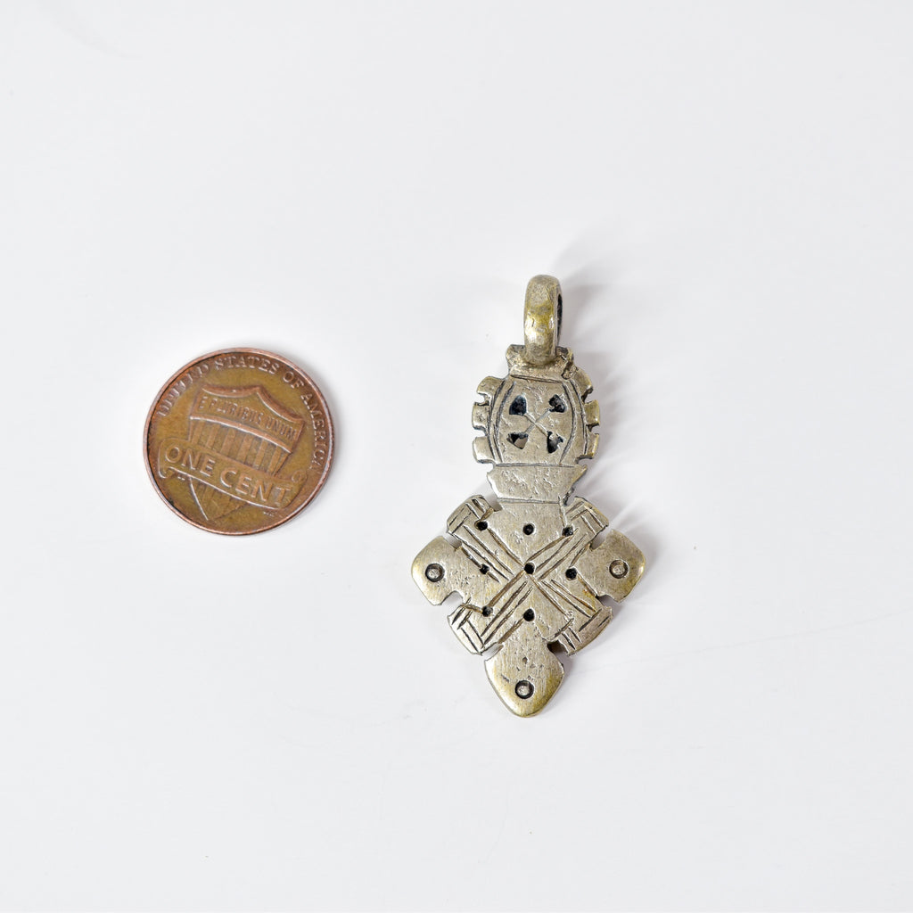 Silver Coptic Cross Pendant Ethiopia