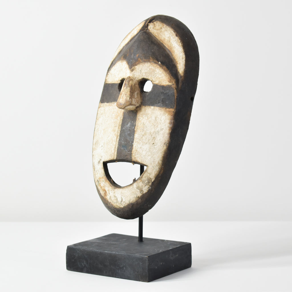 Kumu Painted Wooden Mask Congo