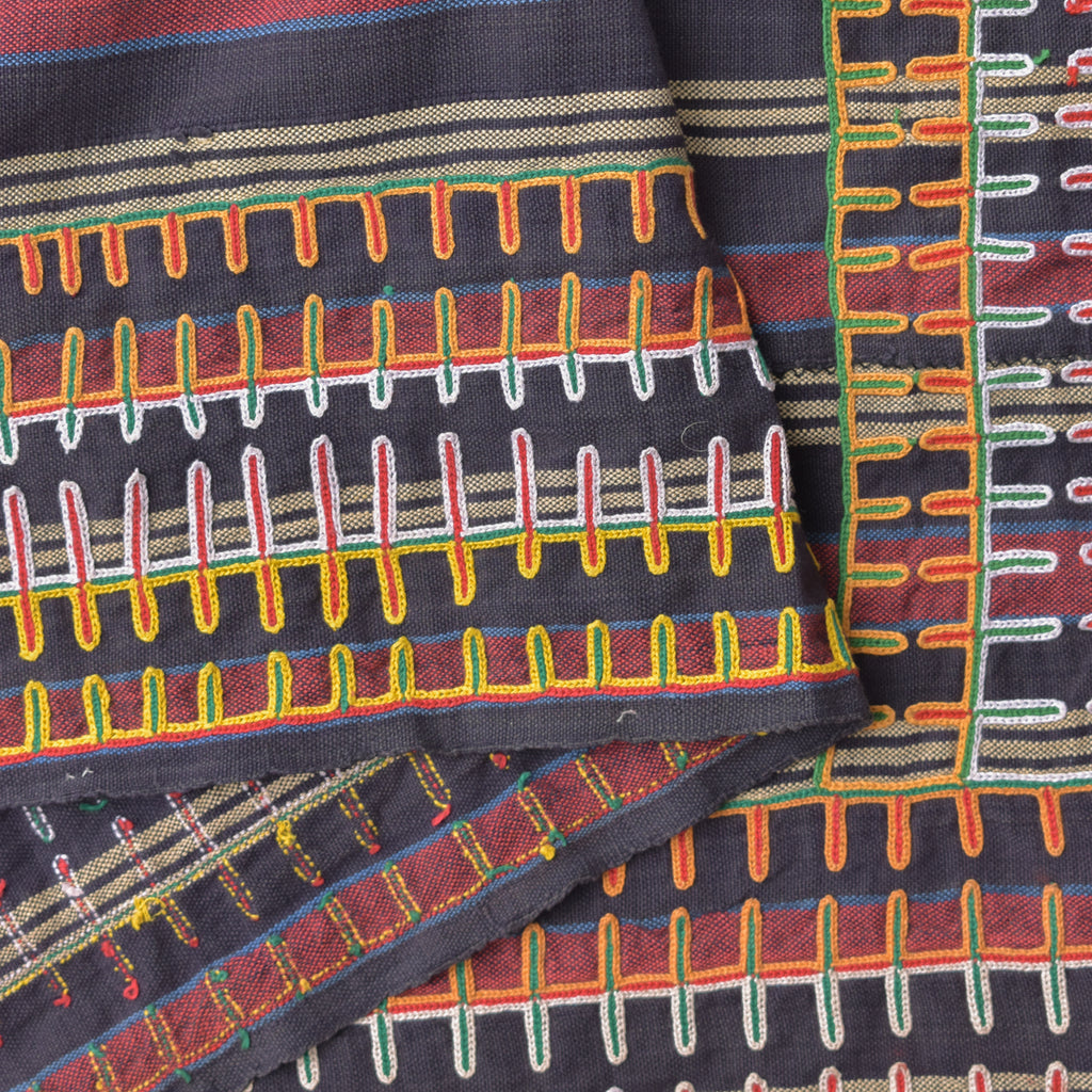 Wodaabe Bororo Indigo Embroidered Textile 37x59 inches