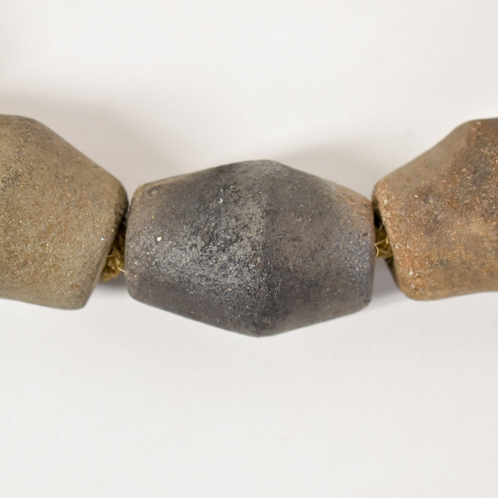 Tiv Spindle Whorl Large Trade Beads Nigeria 32 inch