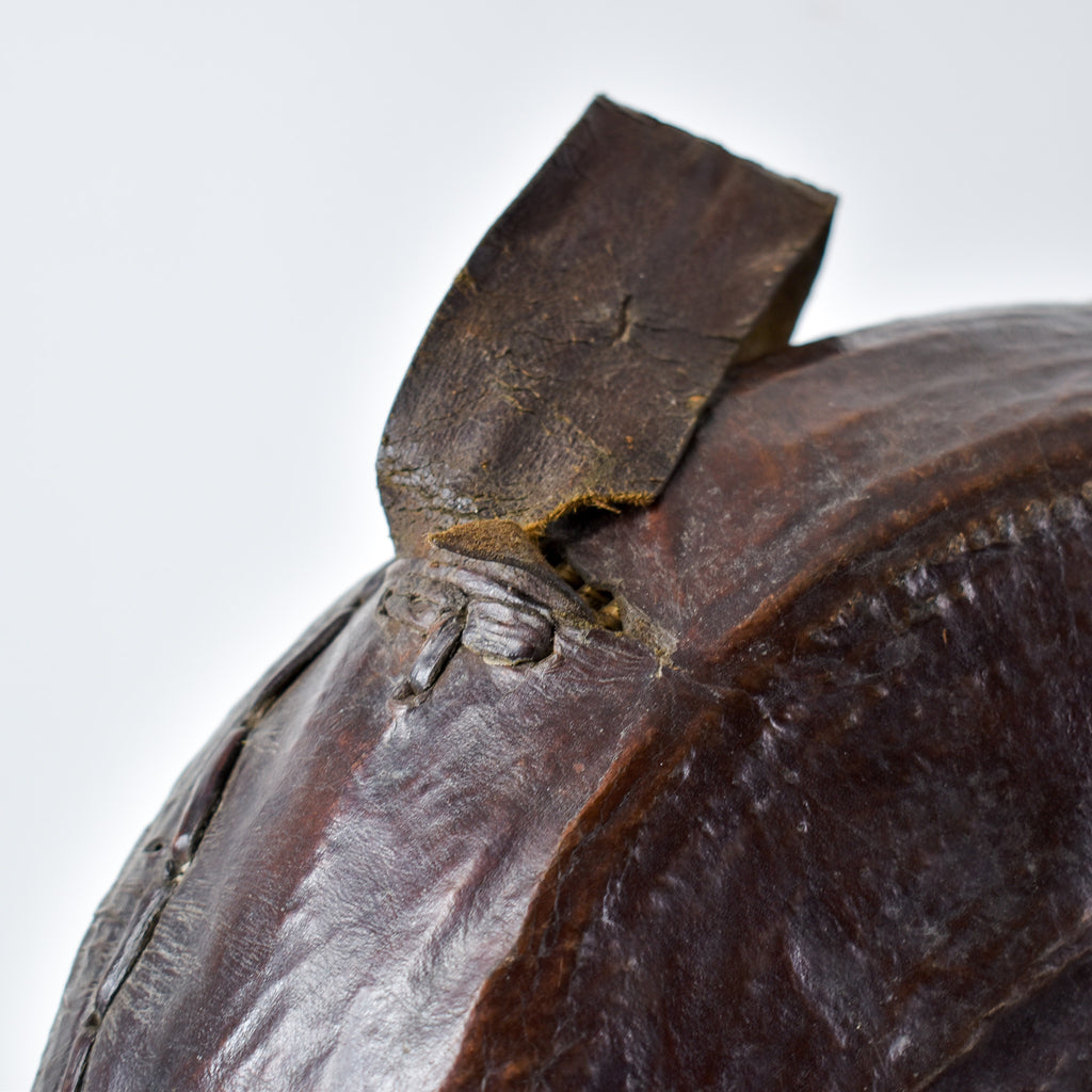 Mesob Lidded Leather Wrapped Bread Basket Ethiopia