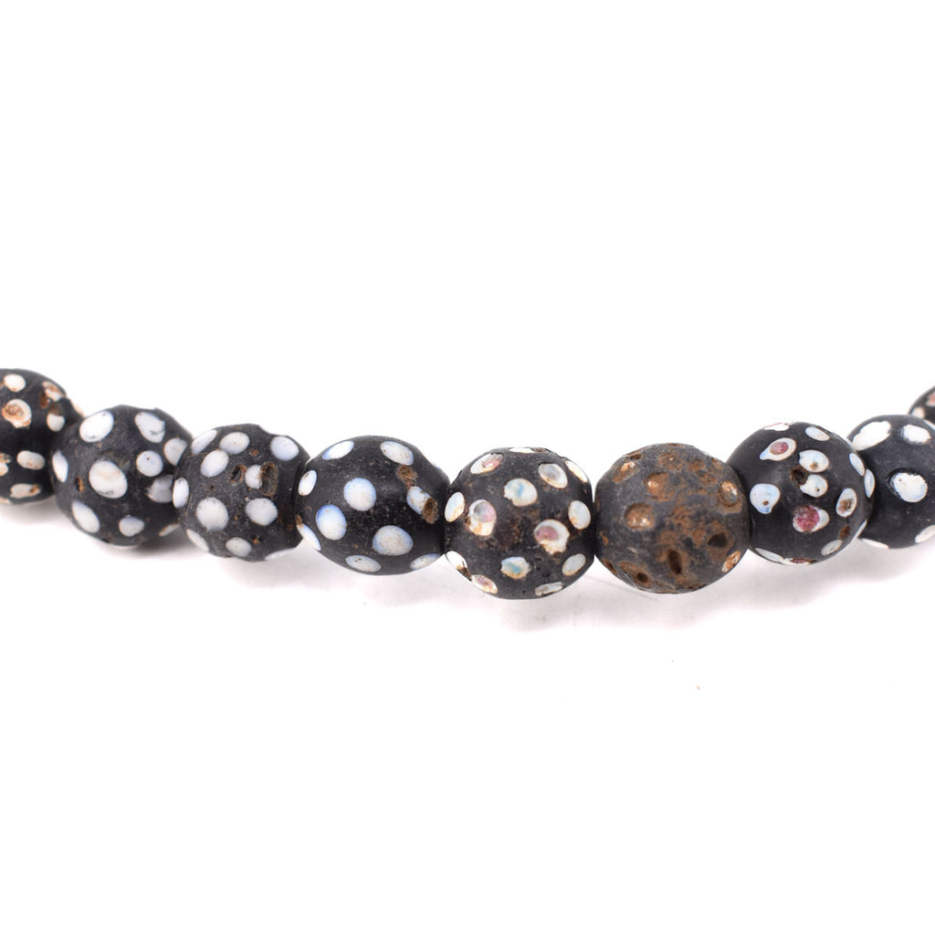 Black Skunks Excavated Venetian Trade Beads