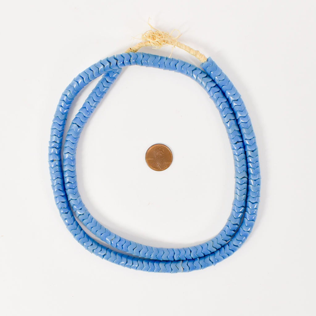 Blue Snake Interlocking Trade Beads