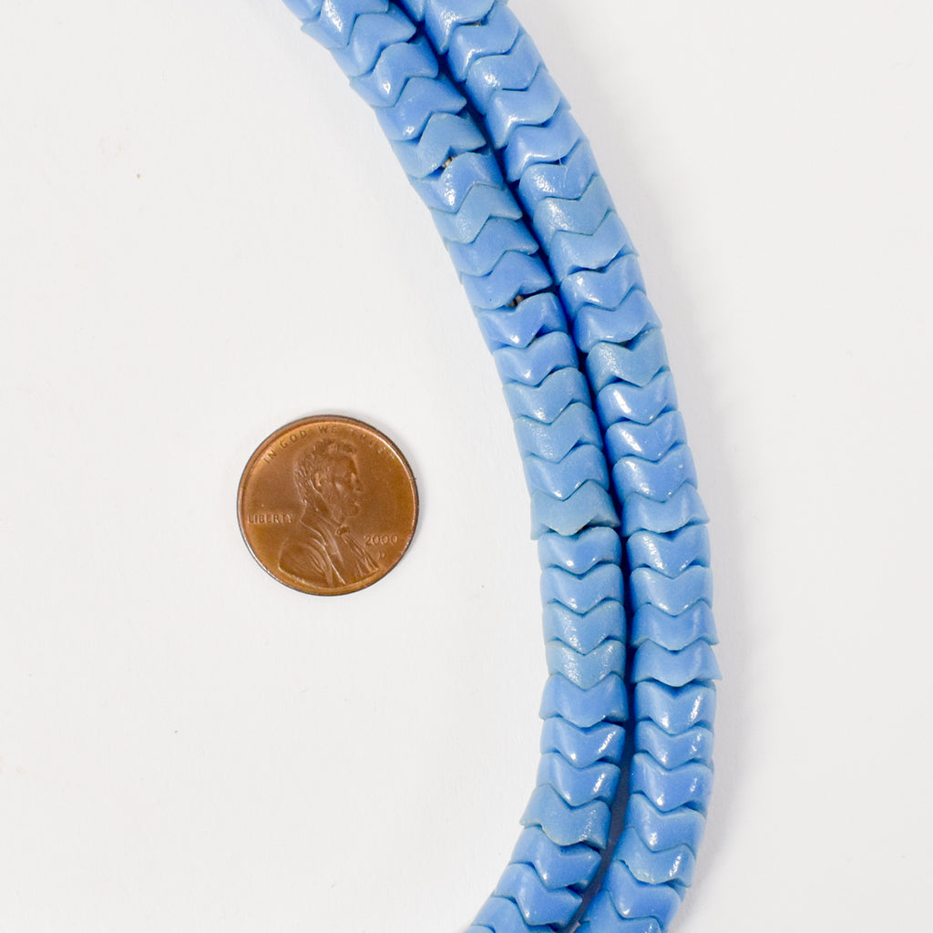 Blue Snake Interlocking Trade Beads