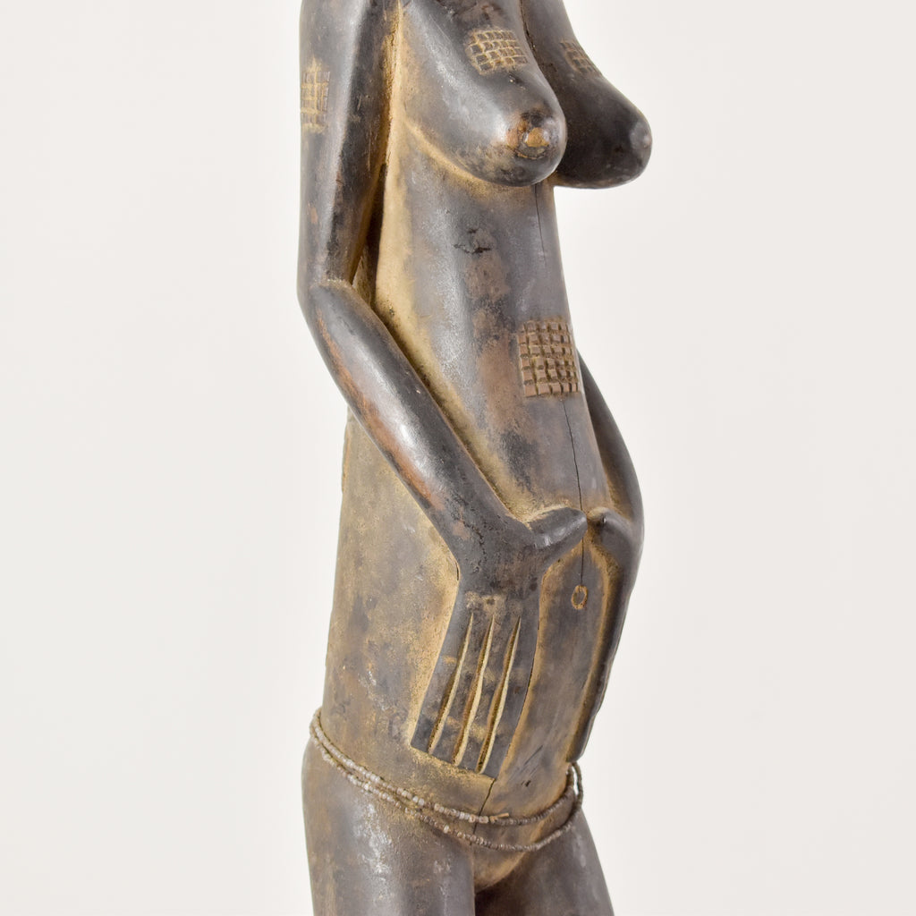 Baule Standing Female Figure Côte d'Ivoire